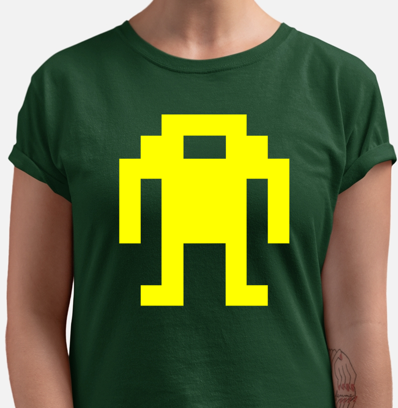 Yellow Pixel Droid – Think Tee