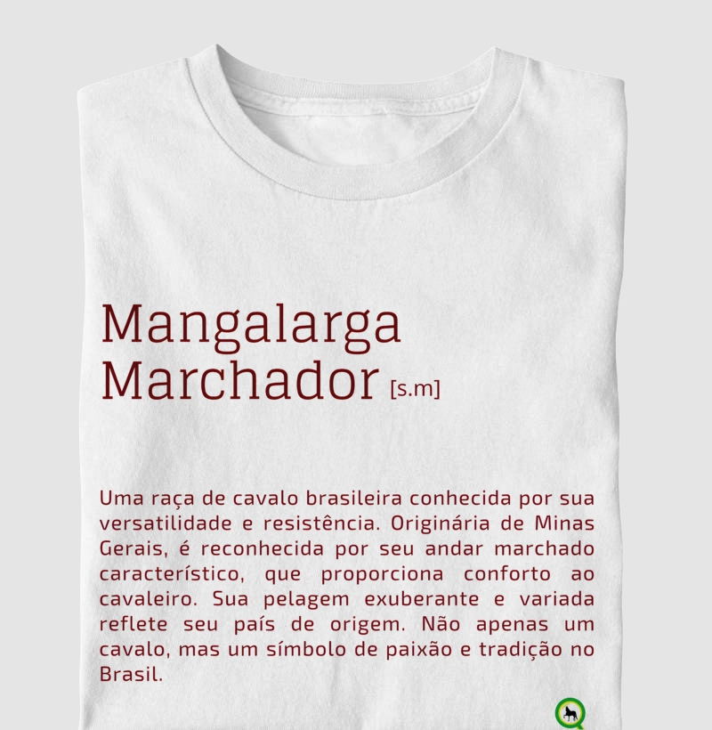 Camiseta Definição do Mangalarga Marchador - Branca