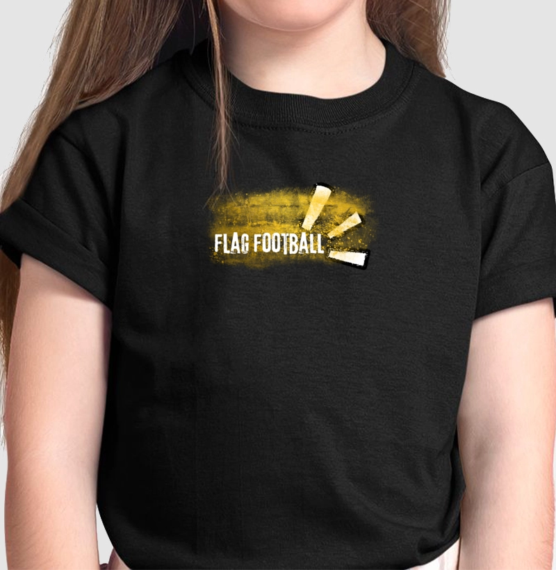 Camiseta infantil "FlagFootball Golden Dust"