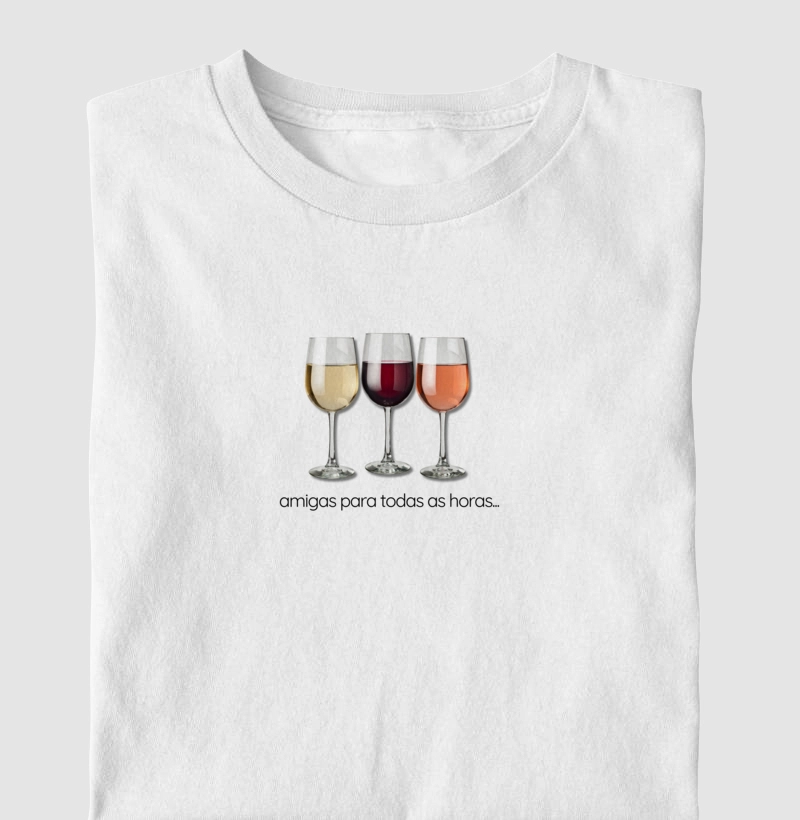 amigas para todas as horas, 3 taças de vinho - modelo ll