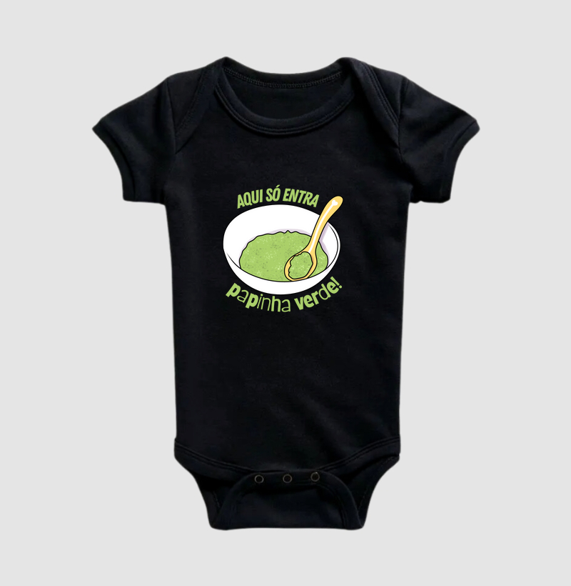Body infantil - Papinha verde