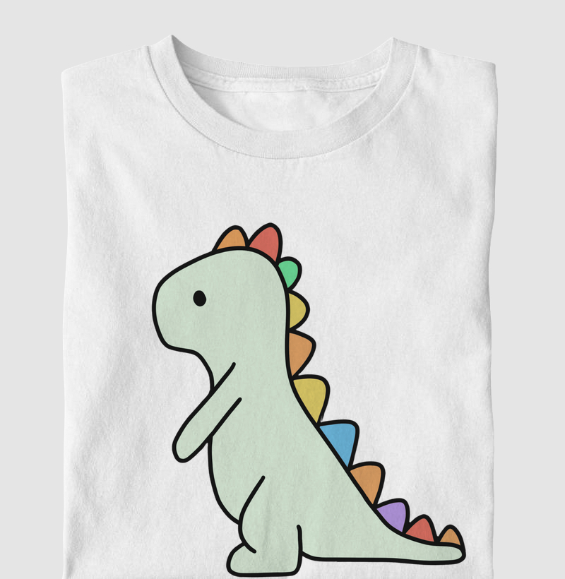 Camiseta Dinossauro Colorido 