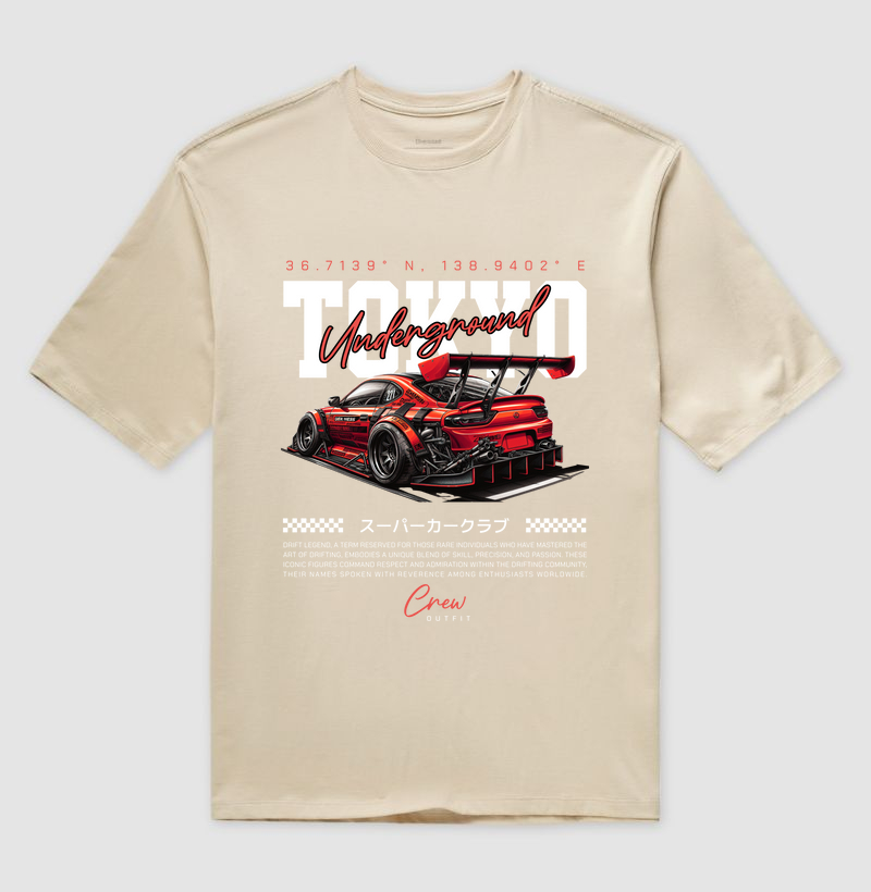 Camiseta Oversized - Tokyo Underground Drift