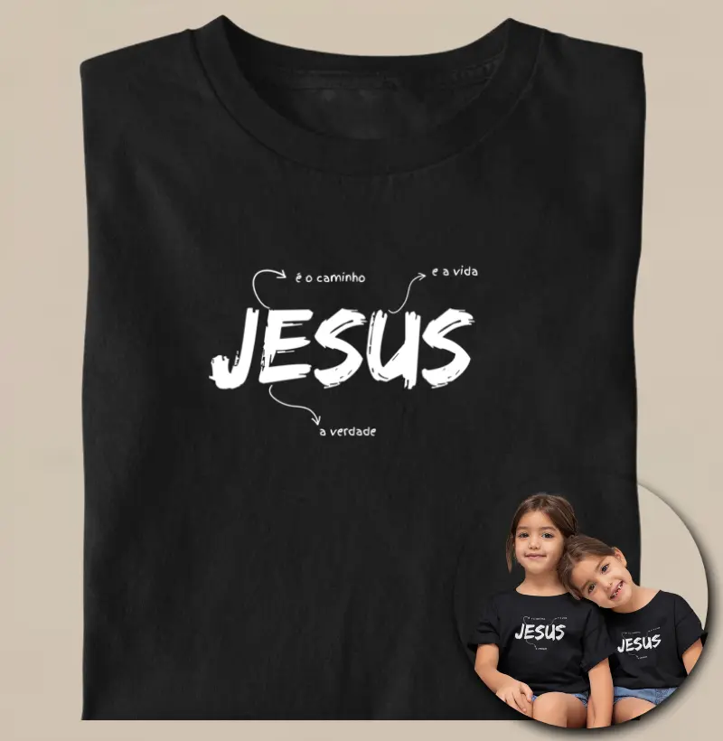Camiseta Infantil - Jesus é o caminho
