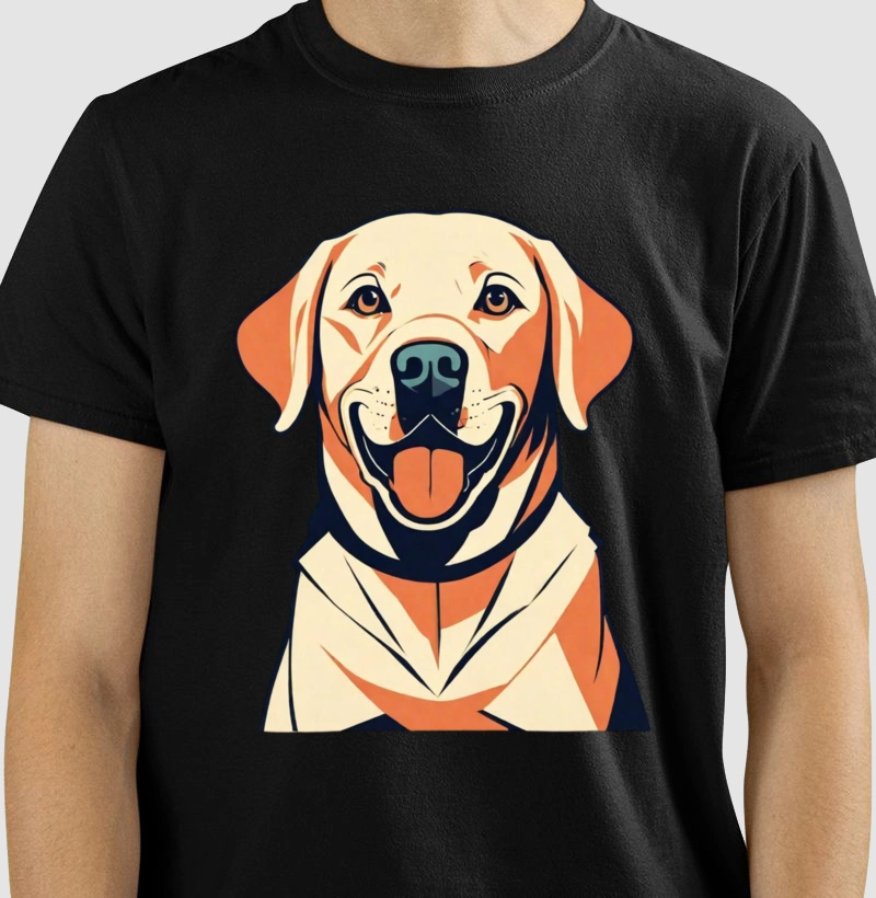 Camiseta Labrador Retriever arte contrutivista!