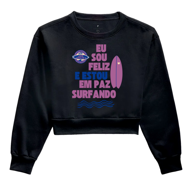 EU SOU FELIZ E ESTOU EM PAZ SURFANDO.
