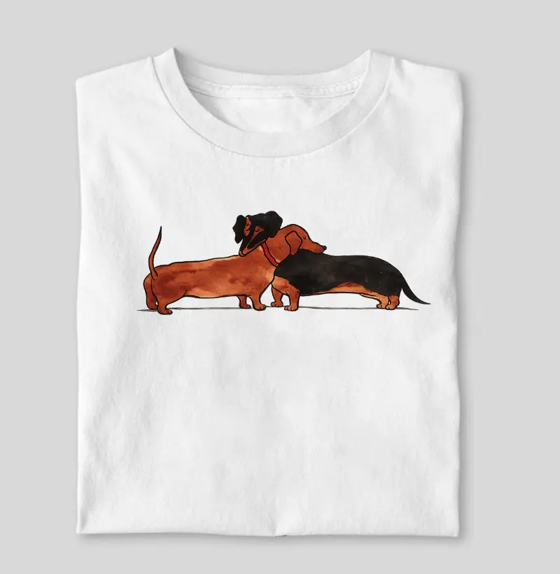 Dachshunds  com carinho