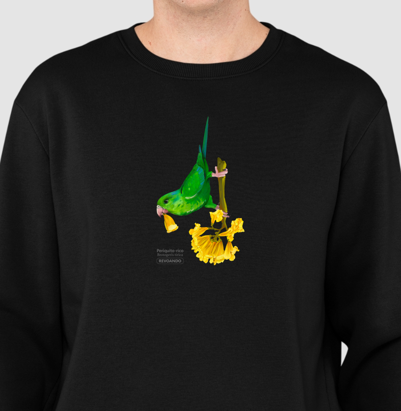 Inky Aves - Periquito-rico - Moletom