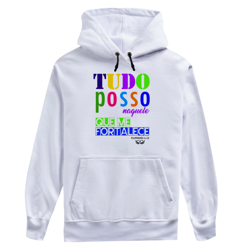 Camiseta Personalizada Tudo posso naquele que me fortalece. Filipenses 4.13