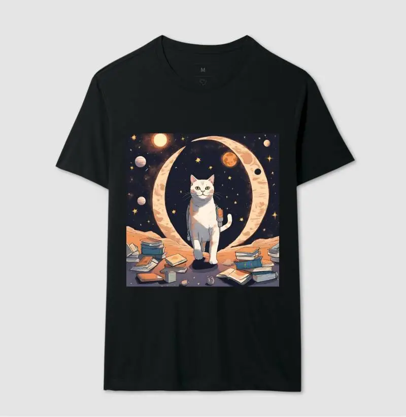 O GATO, A LUA E OS LIVROS...