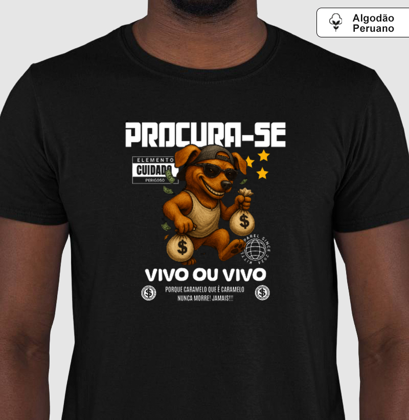 Camiseta Algodão Peruano Procura-se