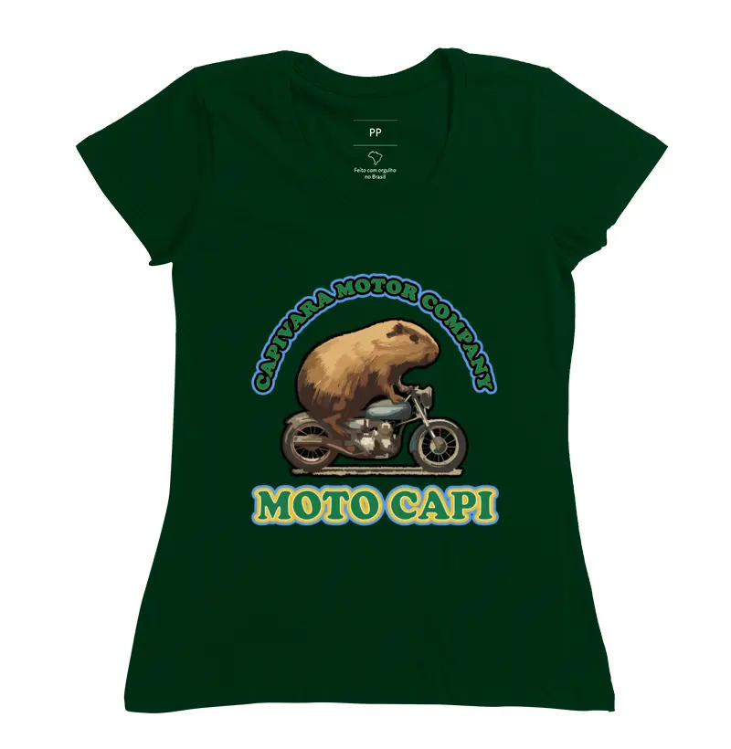 CAMISETA CAPIVARA MOTO CAPI