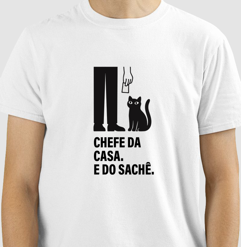 Camiseta chefe da casa e do sachê