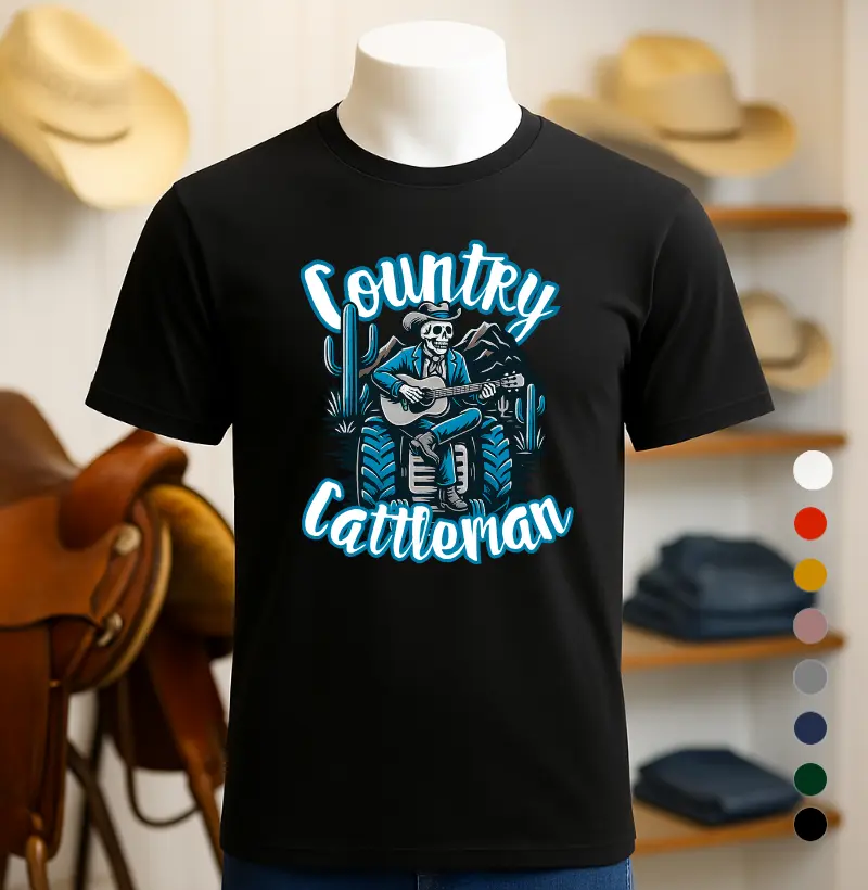 Camiseta Skull country