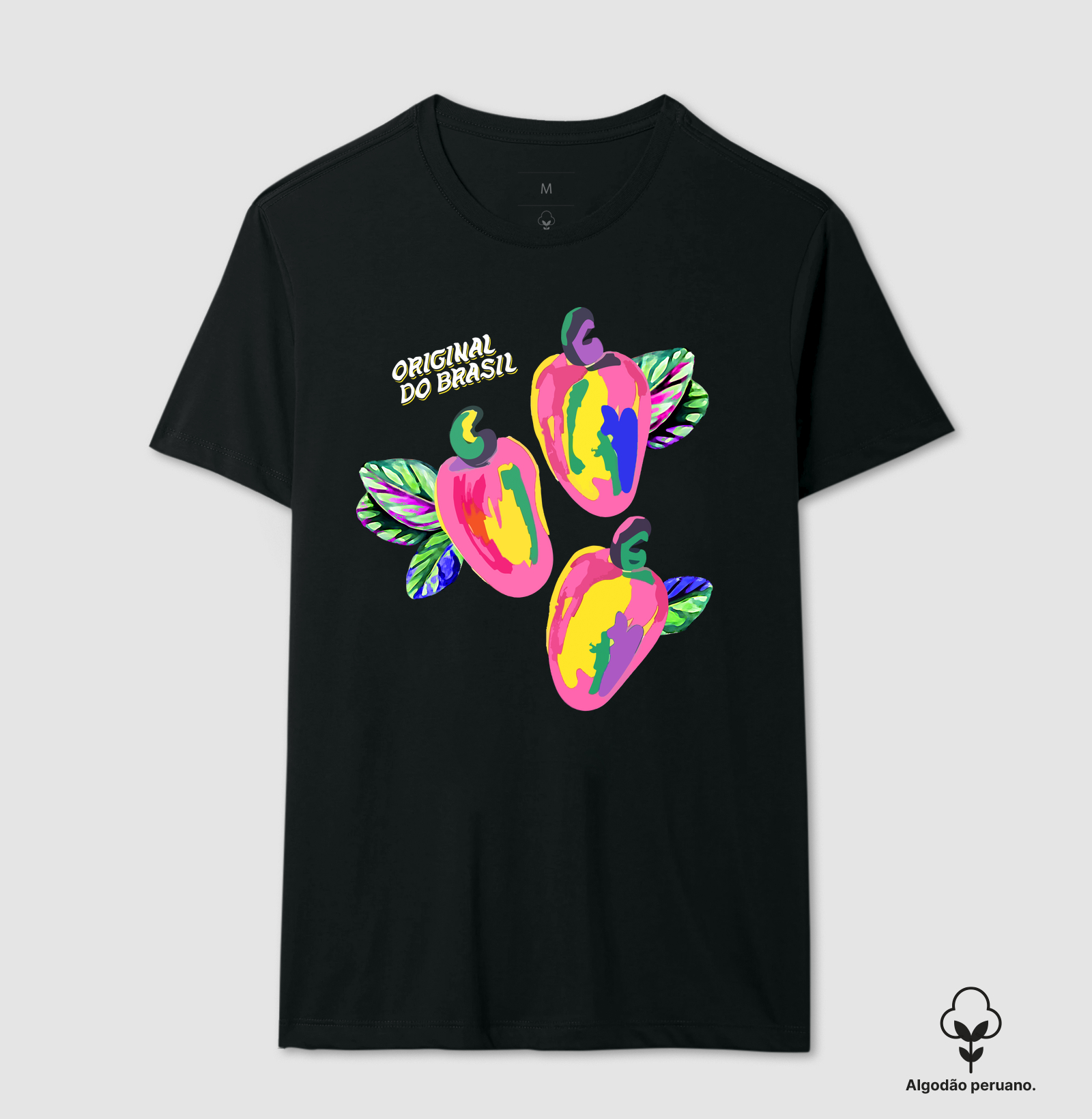 Camiseta Algodão Peruano Caju