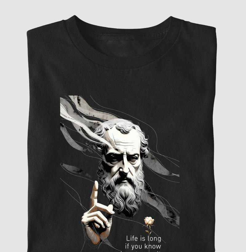 Camiseta Estoicismo "Life is Long"