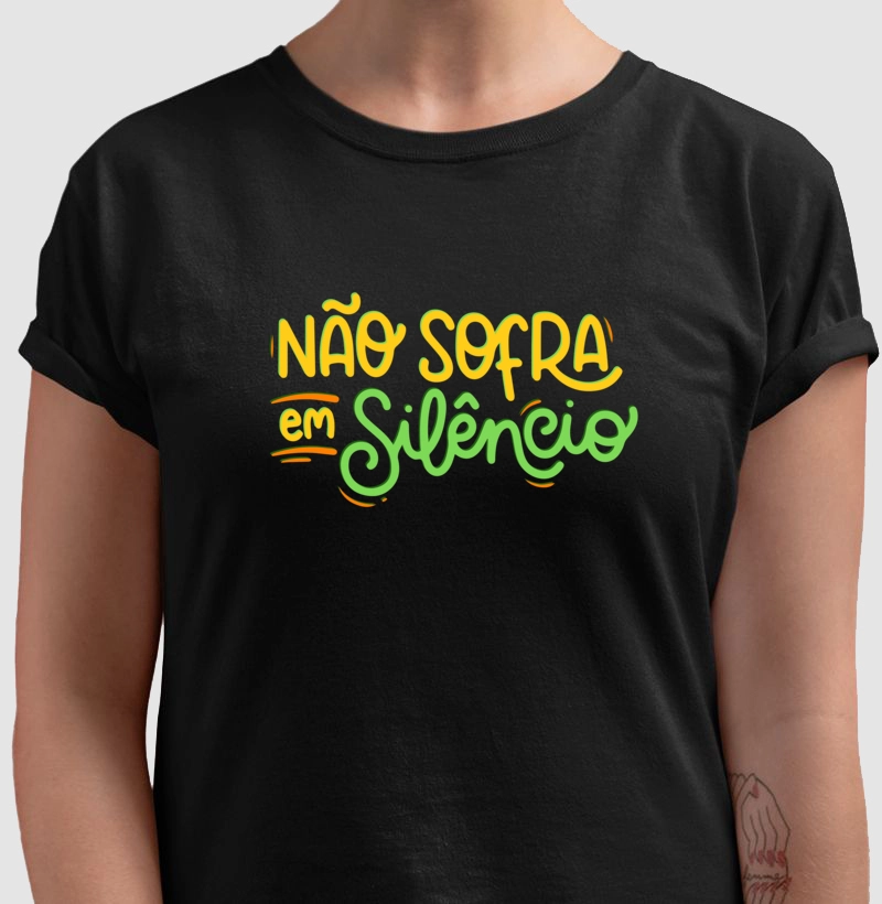 Camiseta Psicologia Não sofra em silêncio 