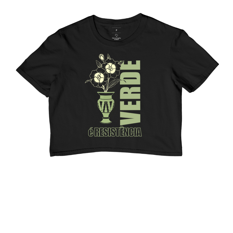 Verde é resistência Vaso Floral