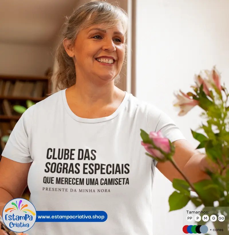 Camiseta Feminina: Clube das Sogras Especiais