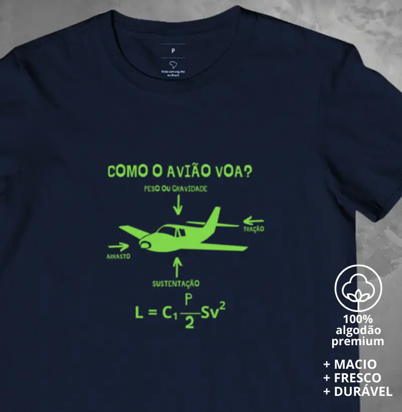 Camiseta Como o Avião Voa