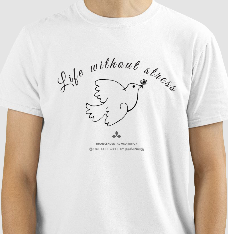 Camiseta Adulto Branca Life by Miguel Cavendish