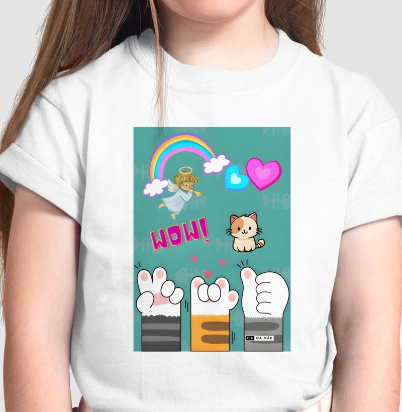 091 - Camiseta Infantil - Pawwow