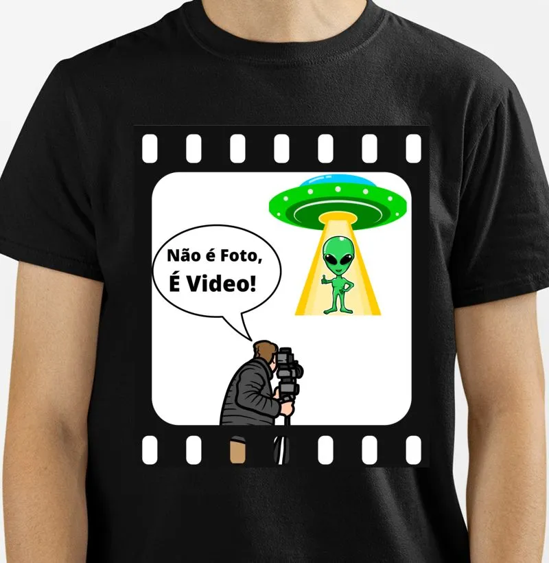 Camiseta Não é foto,É video!