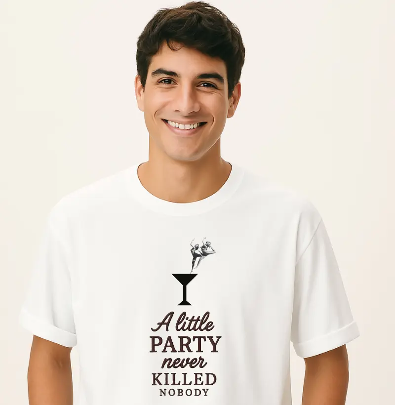 Camiseta Martini Party - por Hideout