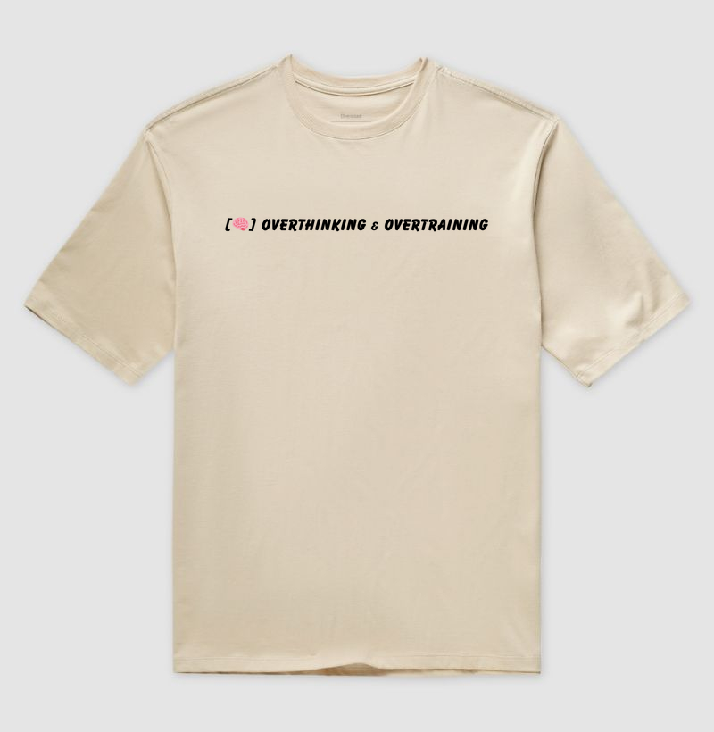 Camiseta Oversized MIH – Overthinking & Overtraining