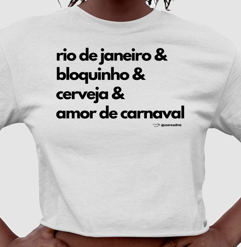 Cropped Amor de Carnaval
