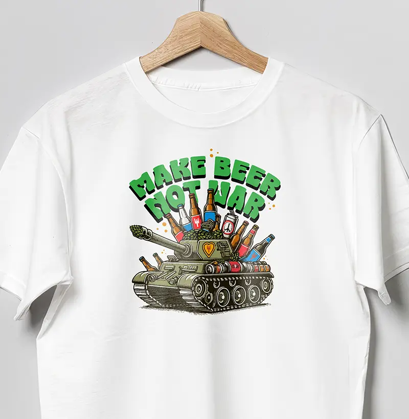 Camiseta Make Beer Not War