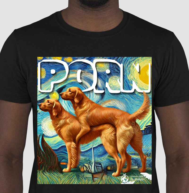 Camiseta PORN Cachorros Van Gogh | Fantastico Mundo da Biologia