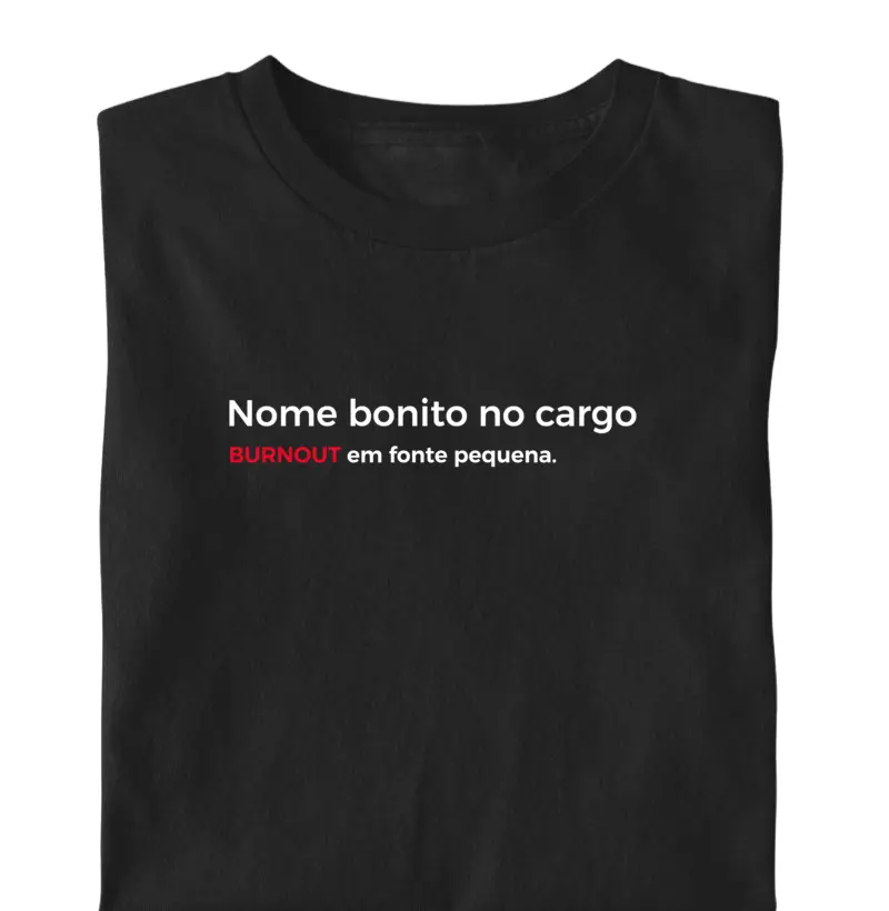 Burnout em fonte pequena 