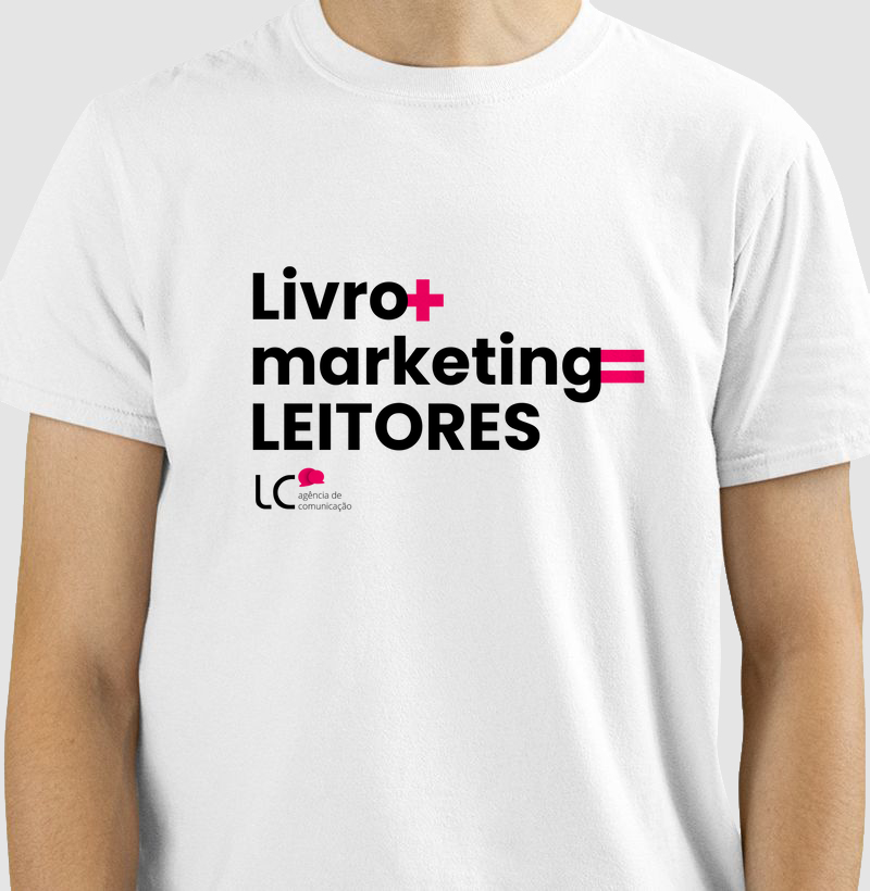 Camiseta Livro + Marketing = Leitores