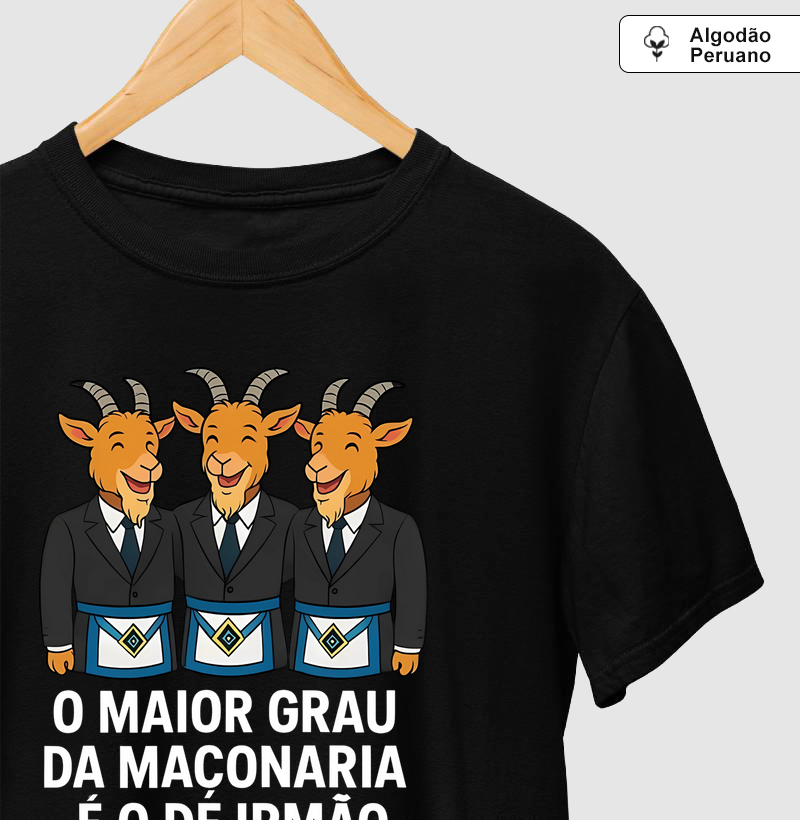 Camiseta Algodão Peruano Grau de Irmão - Collab Mr. GADU & Papo de Irmão 81
