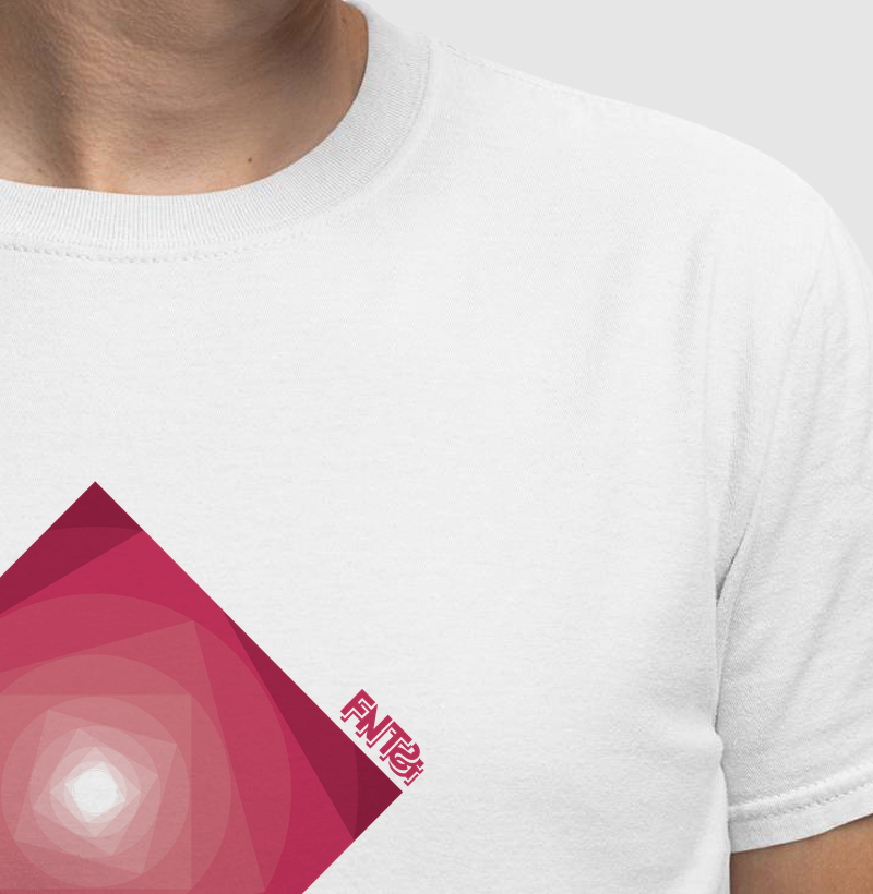 T-SHIRT "INFINITA FANTASIA" / MAGENTA MINI CENTRO