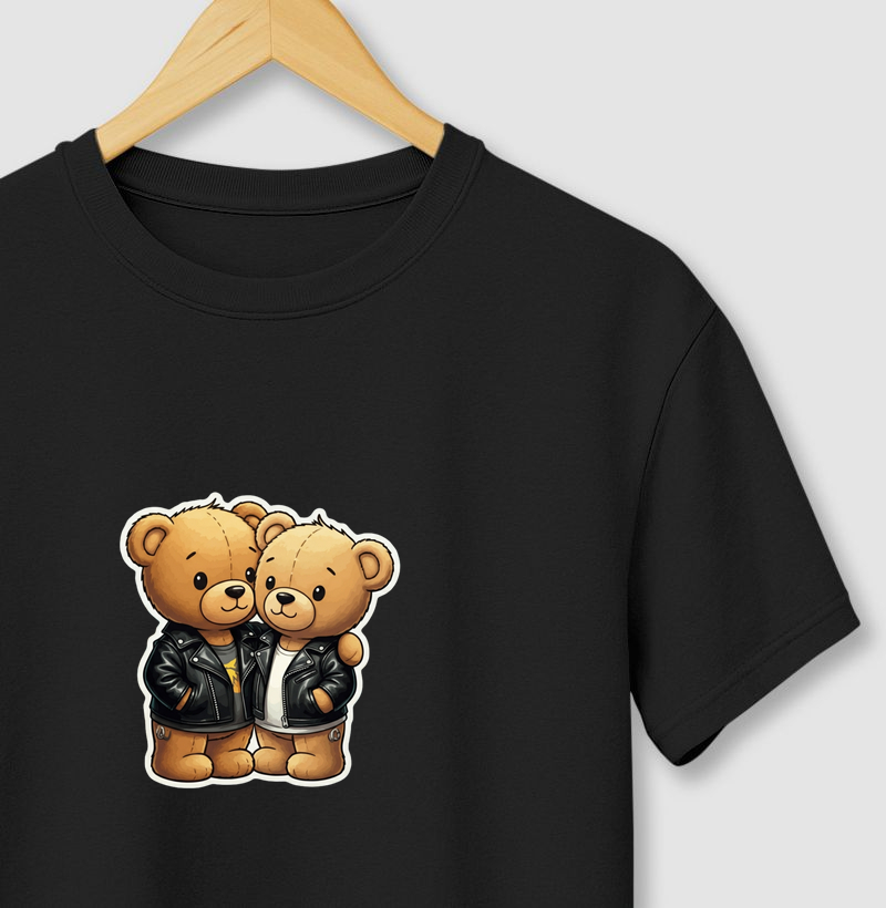 Casal Urso (fundo liso)