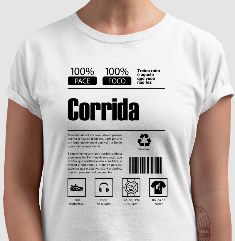 T-Shirt - Produto Corrida
