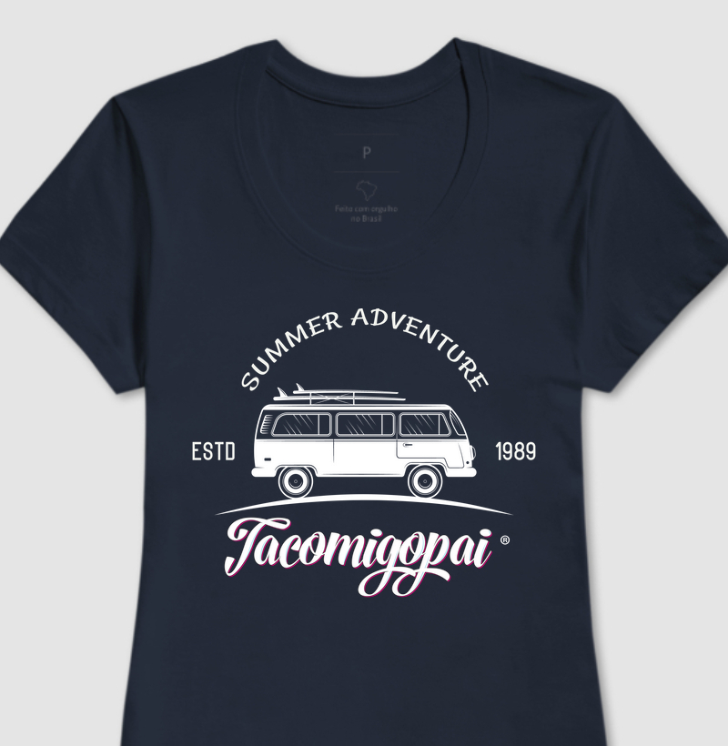 Camiseta Básica Gola Careca Algodão Premium Feminina