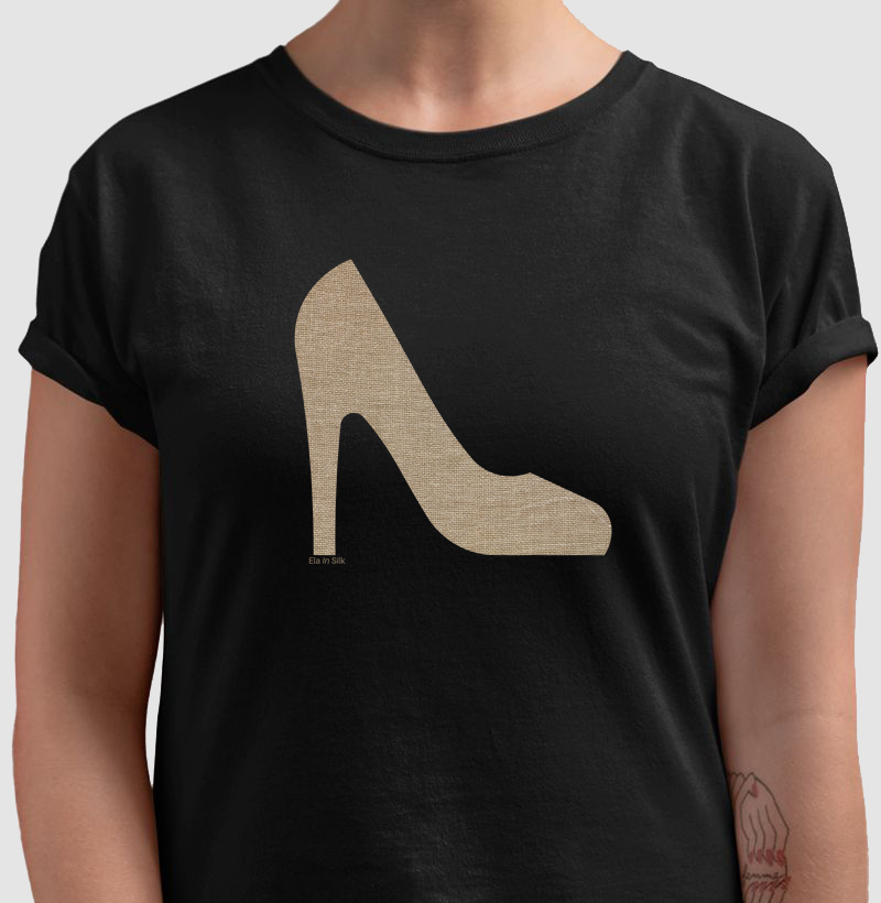 Scarpin palha nude