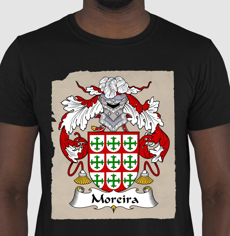 Camiseta Brasão Família Moreira Sobrenome Heráldico 