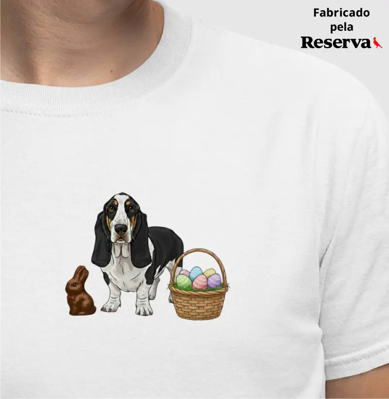 Basset Hound Preto - Páscoa