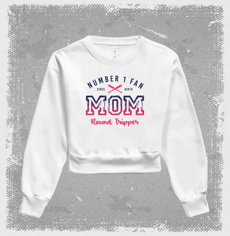Moletom Cropped Mom Fan