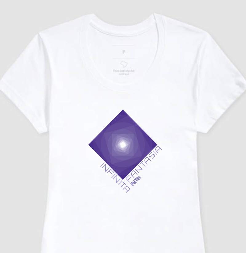 T-SHIRT "INFINITA FANTASIA" / ROXO ESTAMPA MÉDIA