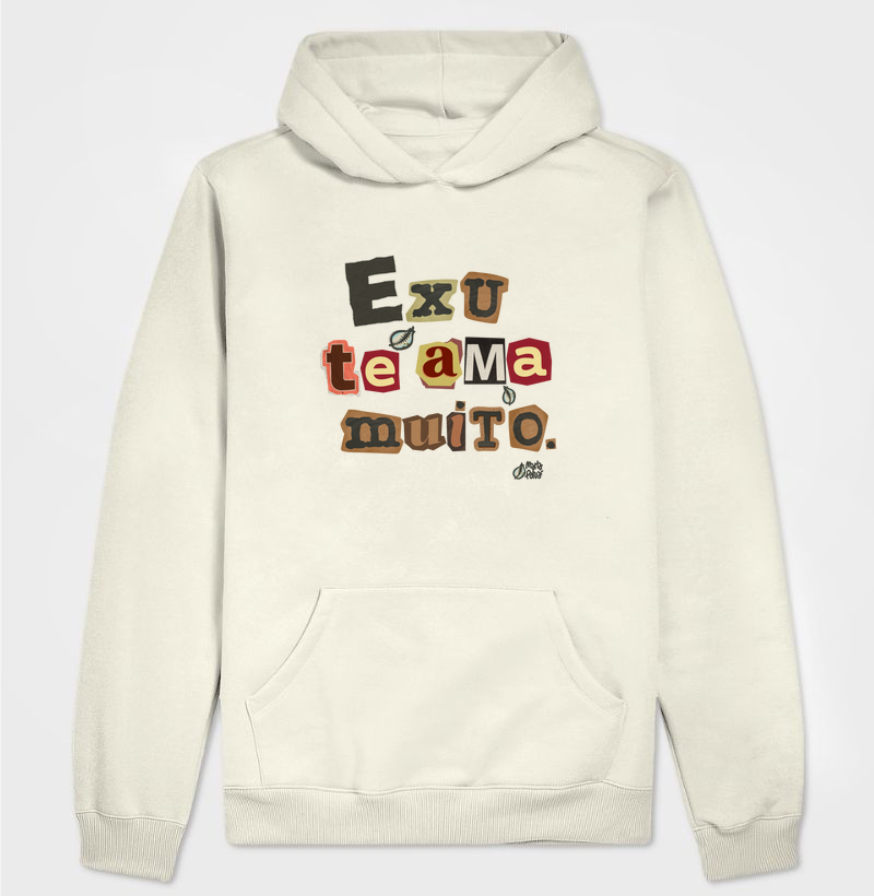 Hoodie Moletom Exu te Ama Muito Maria Patuá