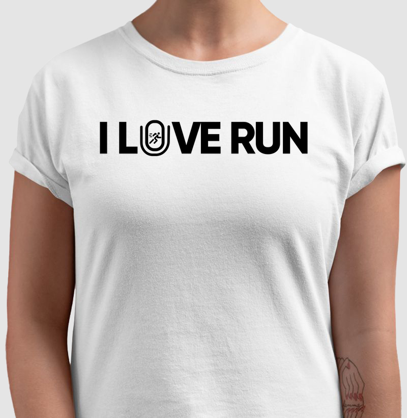 Camiseta I LOVE RUN 