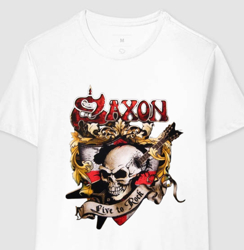 Camiseta Saxon - Live to Rock