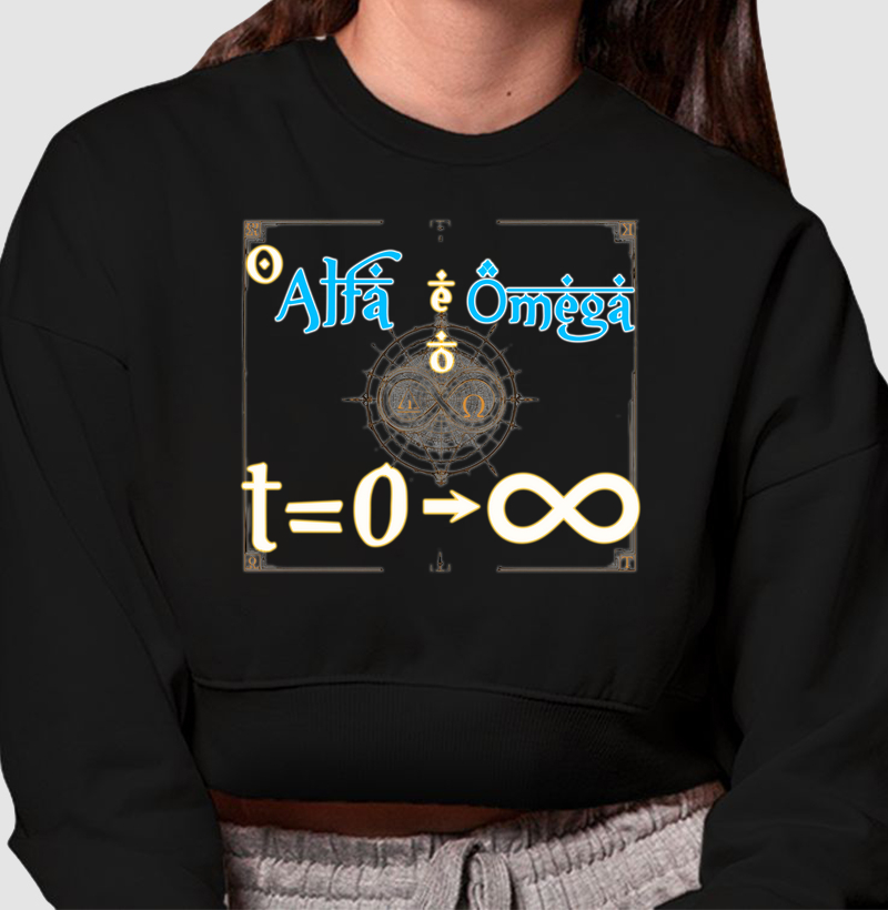 O Alfa e o Ômega - Cropped Moletom