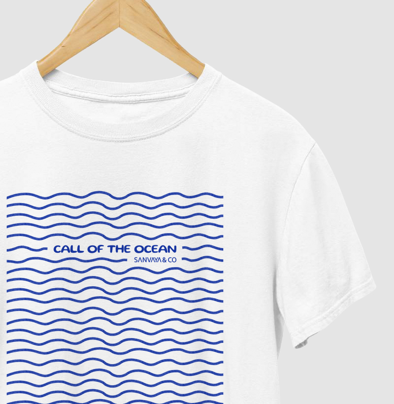 Camiseta Masculina  Estampada Call Of The Ocean