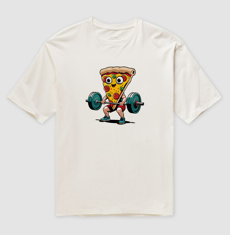 Pizza fazendo exercícios 